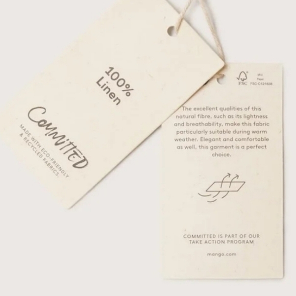 Mango-[US 8]100% linen dress - Picture 5 of 5